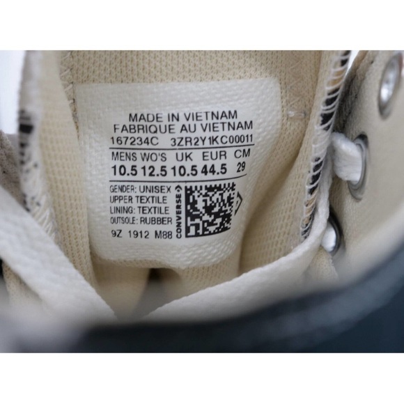 Converse Leopard Print High Top Sneakers - Black, Tan & White - Picture 9 of 9